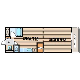 小松島アベニュー【4階】の間取り