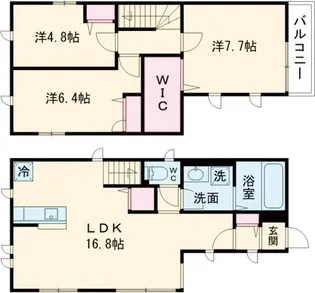 東京都三鷹市北野4【一戸建】の間取り