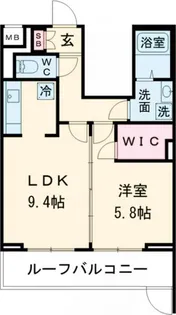 東京都杉並区下高井戸1【マンション】の間取り