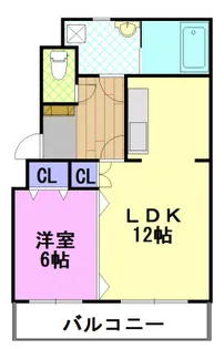 ドリームタウン三和B棟【2階】の間取り