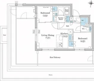 スタイリオ池上SOUTH【4階】の間取り