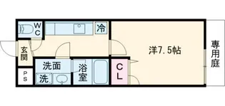 フジパレス北王子【1階】の間取り