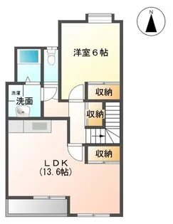 メイプルハイツK。【2階】の間取り