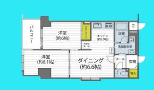ステーションプラザ立会川【7階】の間取り