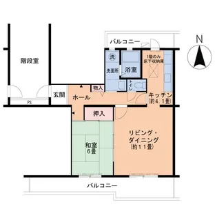 UR真美ヶ丘7丁目【3階】の間取り