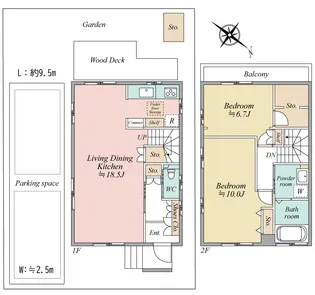 神奈川県鎌倉市笹目町【一戸建】の間取り