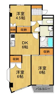 神奈川県横浜市港北区大倉山1【マンション】の間取り