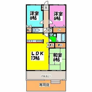 ユニークM【1階】の間取り