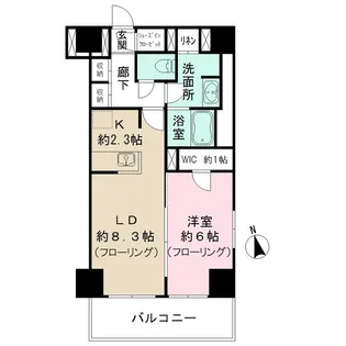 カメリアコート 新宿【5階】の間取り