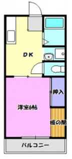 プルミエールエビハラ・パーソンズA【2階】の間取り