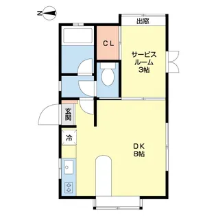 サンフレンド日の出【2階】の間取り