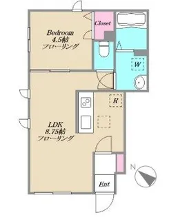ナーシサス・コート大倉山A棟【1階】の間取り