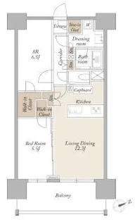 ライトテラス新宿御苑【15階】の間取り