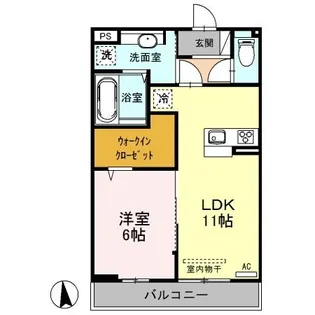 新潟県長岡市喜多町【アパート】の間取り