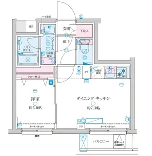 GENOVIA京成立石V【3階】の間取り
