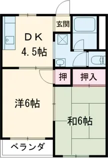 ひつじやハイツ B棟【2階】の間取り