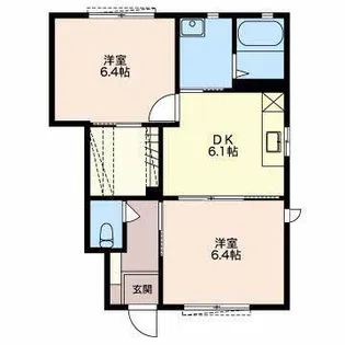 コンフォート吉新 A【1階】の間取り