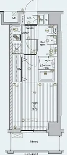 プレミアムキューブ三田【7階】の間取り