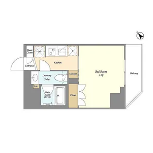 ルジェンテ・バリュ上野根岸【2階】の間取り