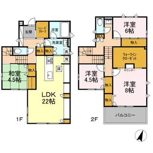 東京都練馬区西大泉4【一戸建】の間取り