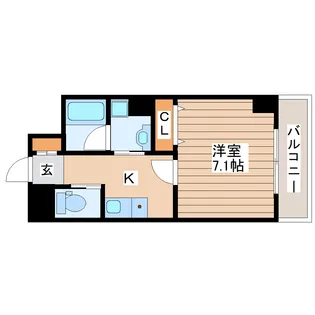 LUNA長町駅前【8階】の間取り