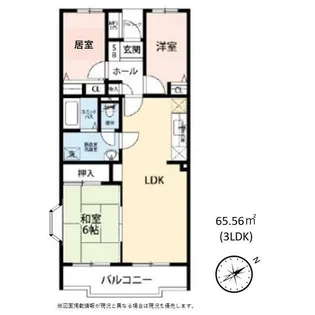 グランシャリオ千間台【1階】の間取り