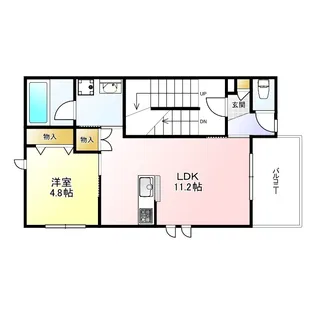 仮称)境2丁目ヘーベルメゾン【2階】の間取り