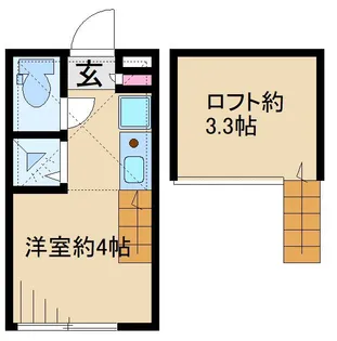ハーモニーテラス中丸子【2階】の間取り