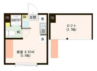 東京都板橋区前野町2【アパート】の間取り