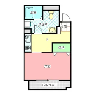 VILLA D’OR(ビラドール)【2階】の間取り