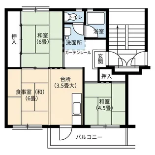 UR中央台【4階】の間取り