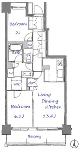 パークホームズ国立ステーションレジデンス【9階】の間取り