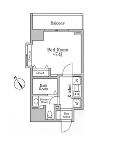 レジディア三宿【11階】の間取り