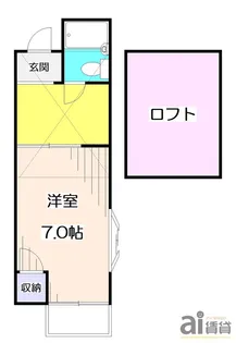 サンシェール渋谷【2階】の間取り