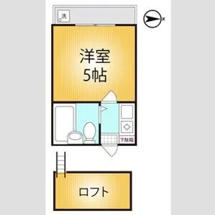 千葉県千葉市花見川区幕張町6【アパート】の間取り