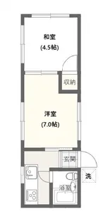 サンサパース新百合ヶ丘【1階】の間取り