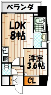 ERIOS COURT 香春口【5階】の間取り