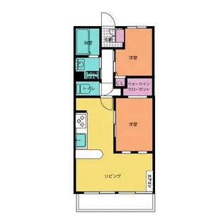 尾先ハイツ【2階】の間取り