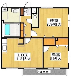 Hill’s K ヒルズK【1階】の間取り
