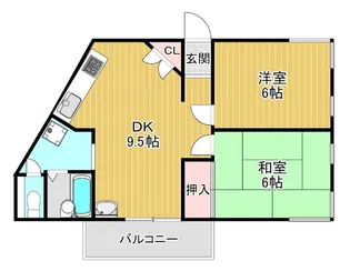 LAKE狭山【2階】の間取り