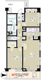 東京都世田谷区成城7【マンション】の間取り