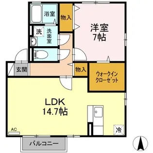 PYXIS D【1階】の間取り
