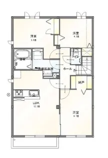 Vranz博多南【1階】の間取り