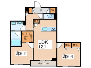 ヴィクトワール海老名【1階】の間取り