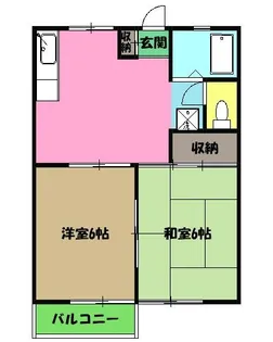 パークピュア小宮3【2階】の間取り
