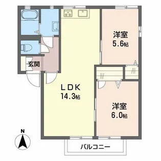 プラザ マロニエ【2階】の間取り