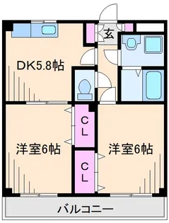 神奈川県横浜市鶴見区駒岡5【マンション】の間取り