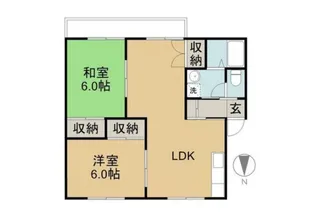 メゾン・ド・東雲 A棟【2階】の間取り