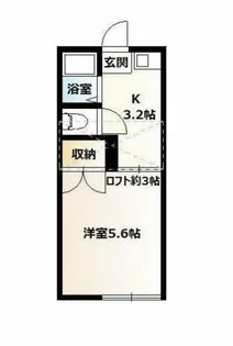 英白根コーポ【1階】の間取り