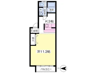 サンライフ盛岡【2階】の間取り